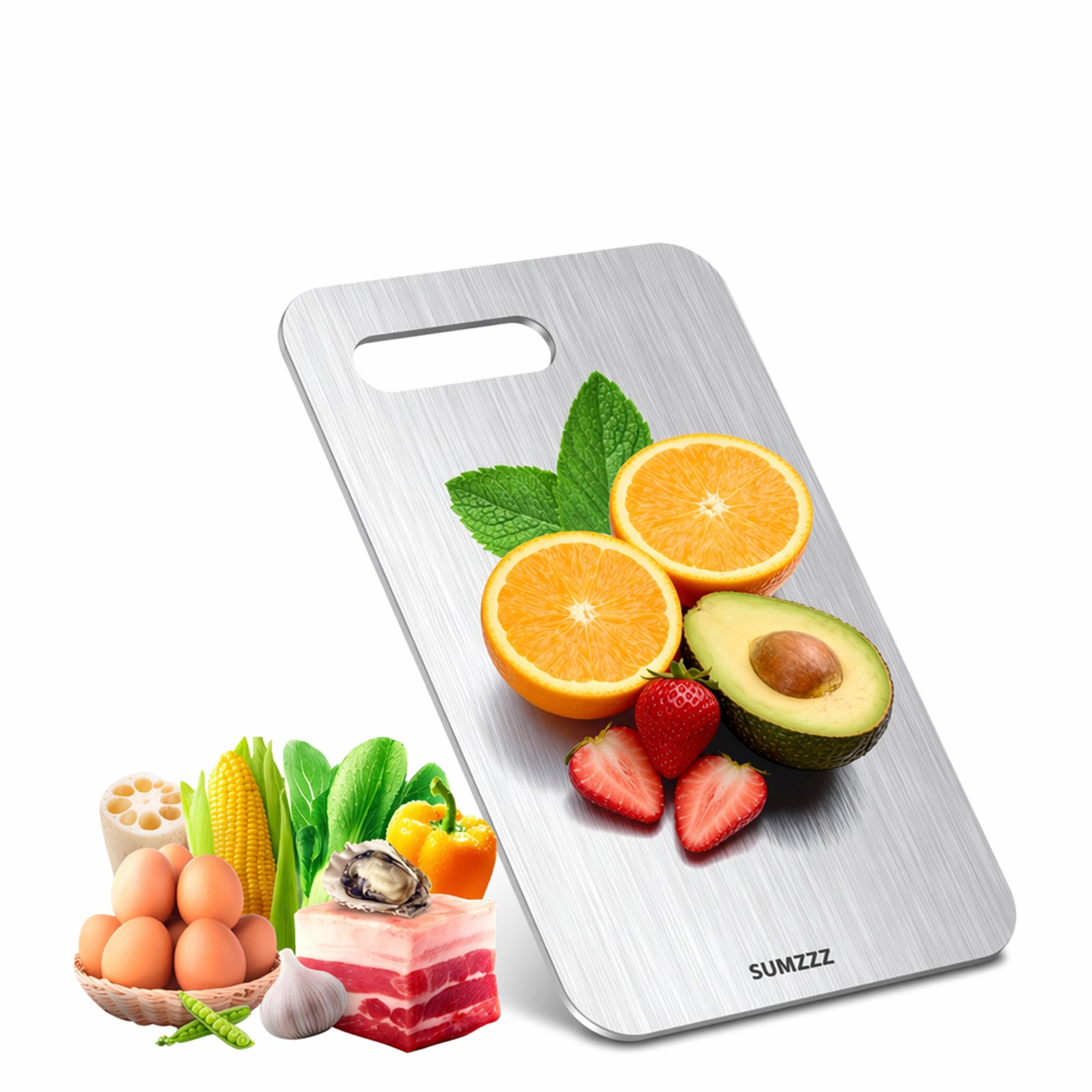 Titanium Cutting Board Set of 3 - Multi-purpose use with fresh fruits and vegetables
