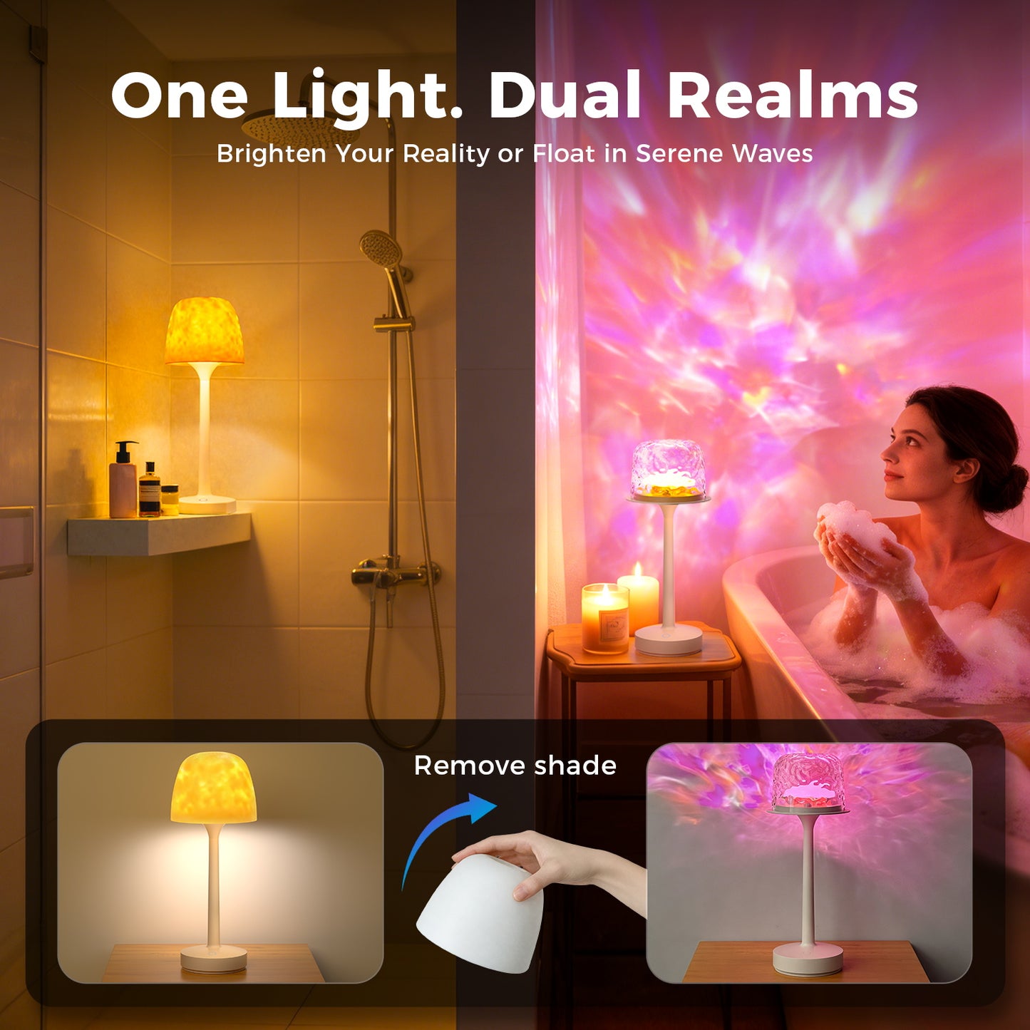 Waterproof Shower Lamp Set
